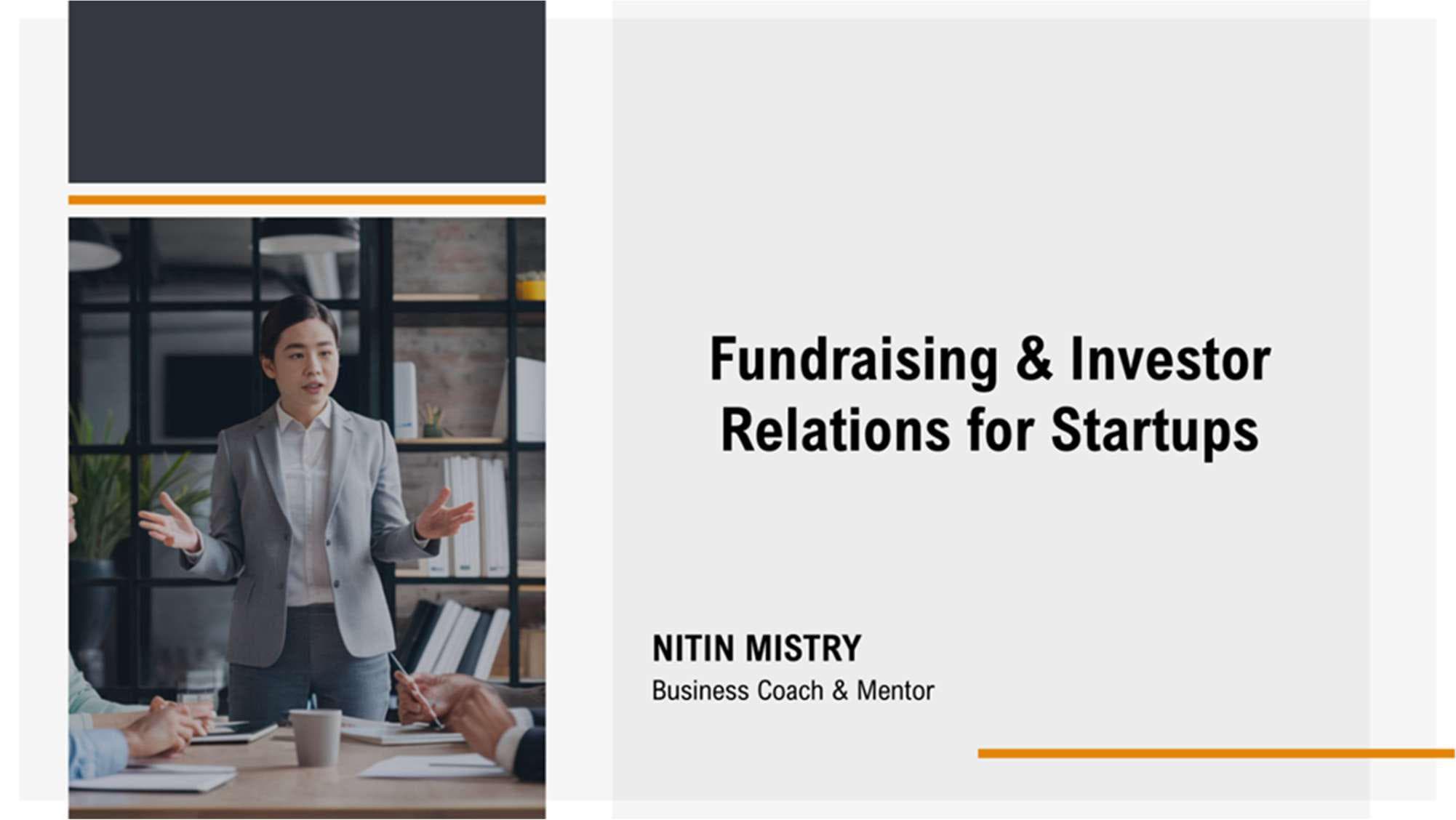 Fundraising and Investor Relations for Startups