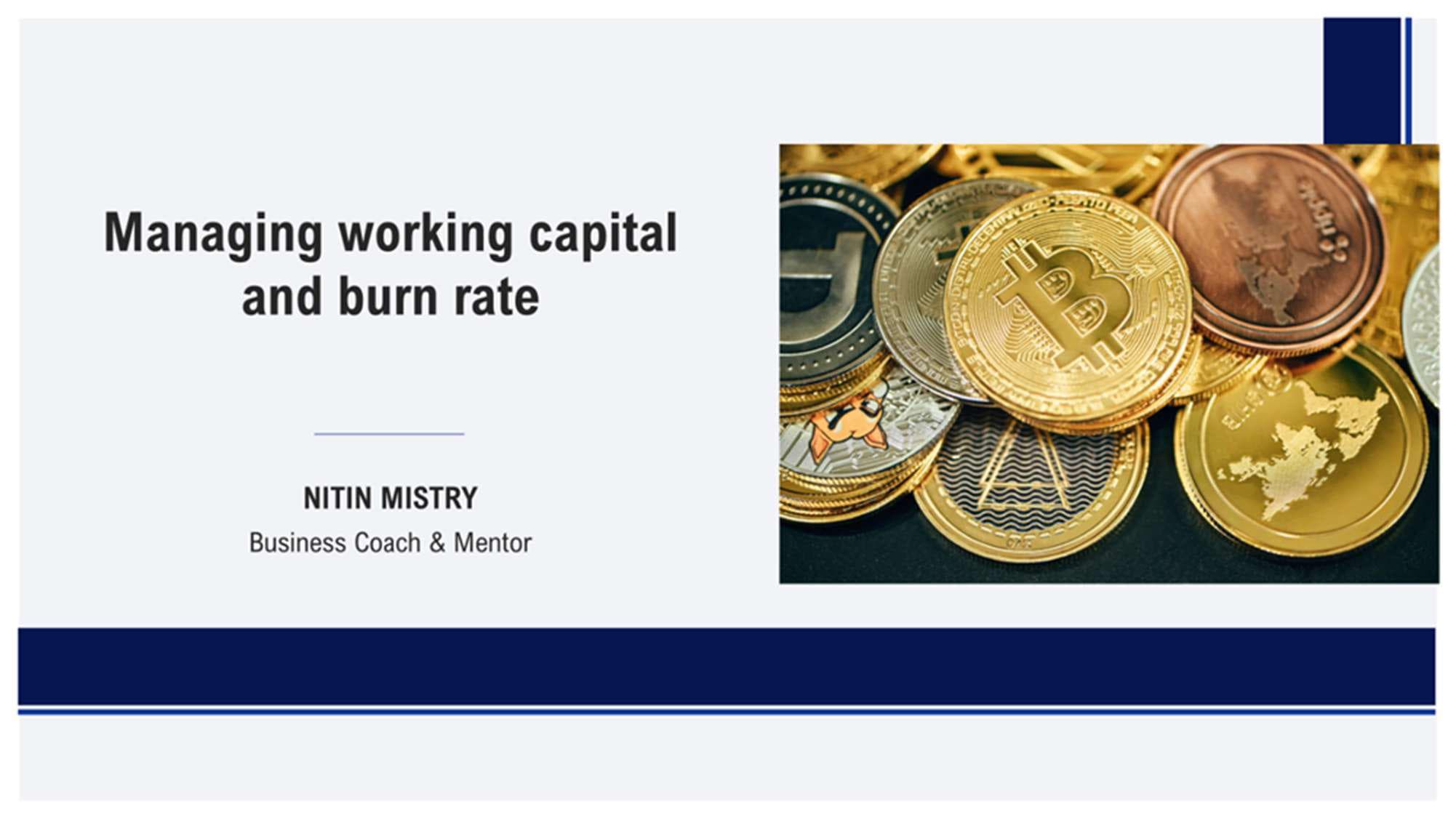 Managing working capital and burn rate